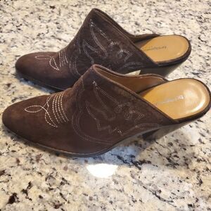 Bridgewater Studio Leather Suede Feel Clogs 11M